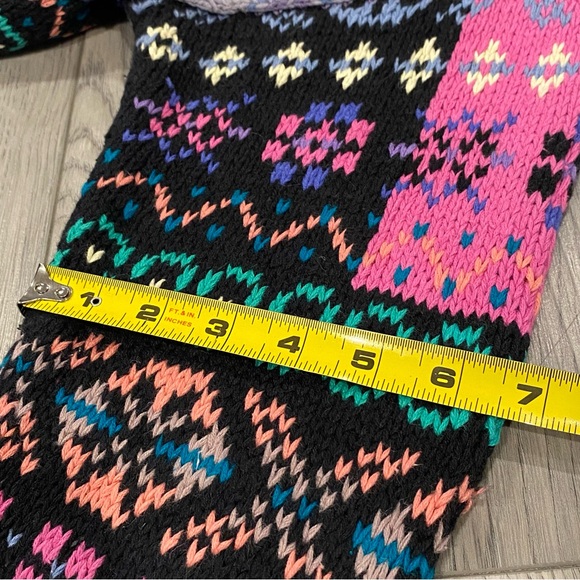 Vintage Northern Isles HandKnitted Cardigan Women’s Size S Rainbow Retro Sweater - Picture 14 of 16